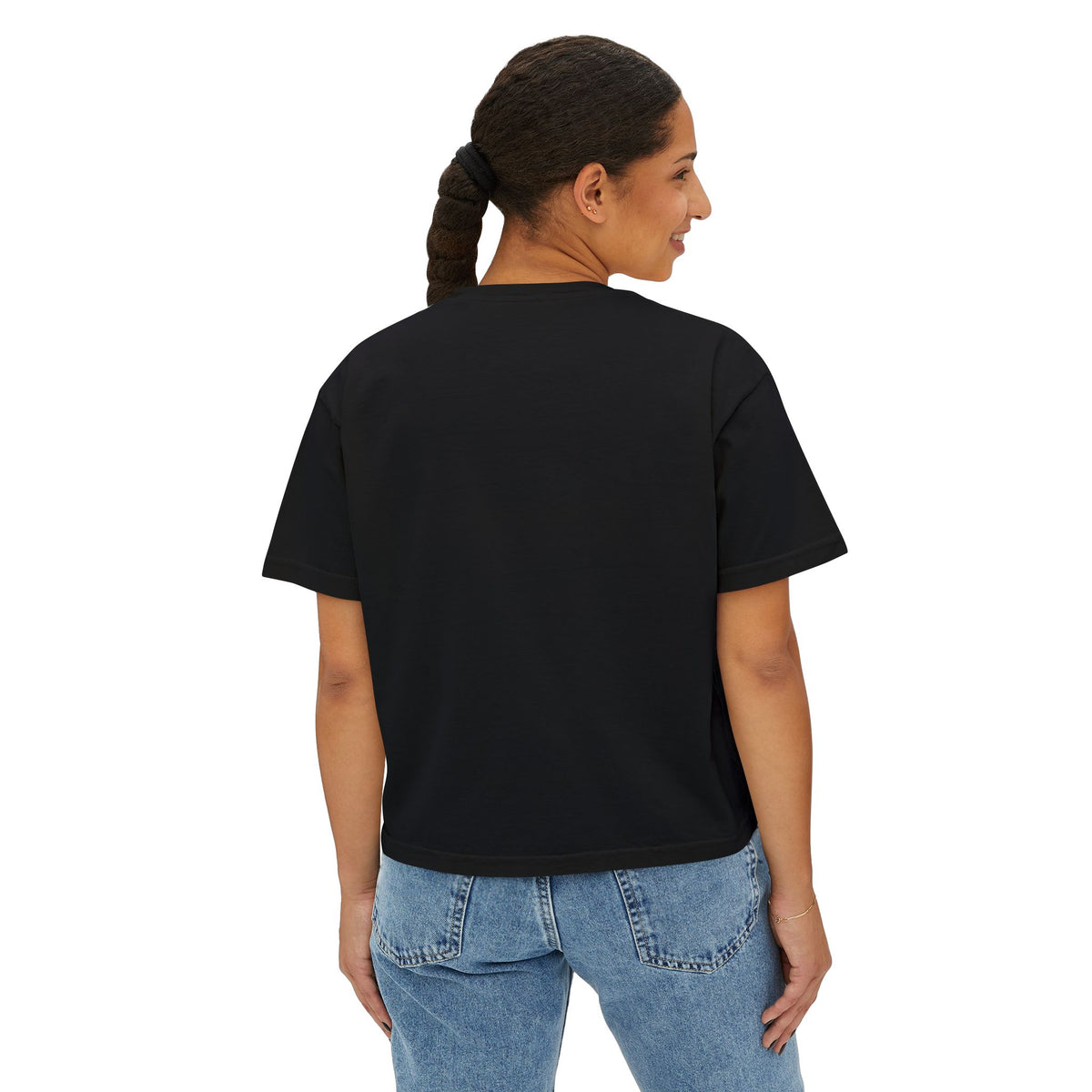 Skull Crown Boxy Tee — Gothic Punk Graphic Women's Tee