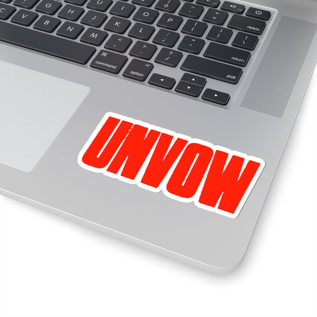 Unvow Logo Kiss-Cut Sticker — Horror Punk Laptop Decal