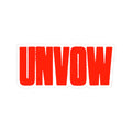 Unvow Logo Kiss-Cut Sticker — Horror Punk Laptop Decal