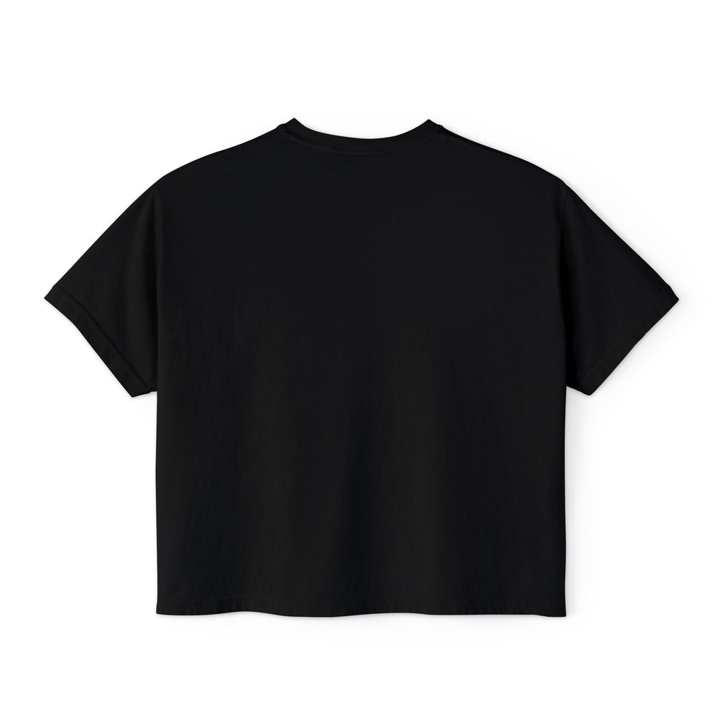 Skull Crown Boxy Tee — Gothic Punk Graphic Women's Tee