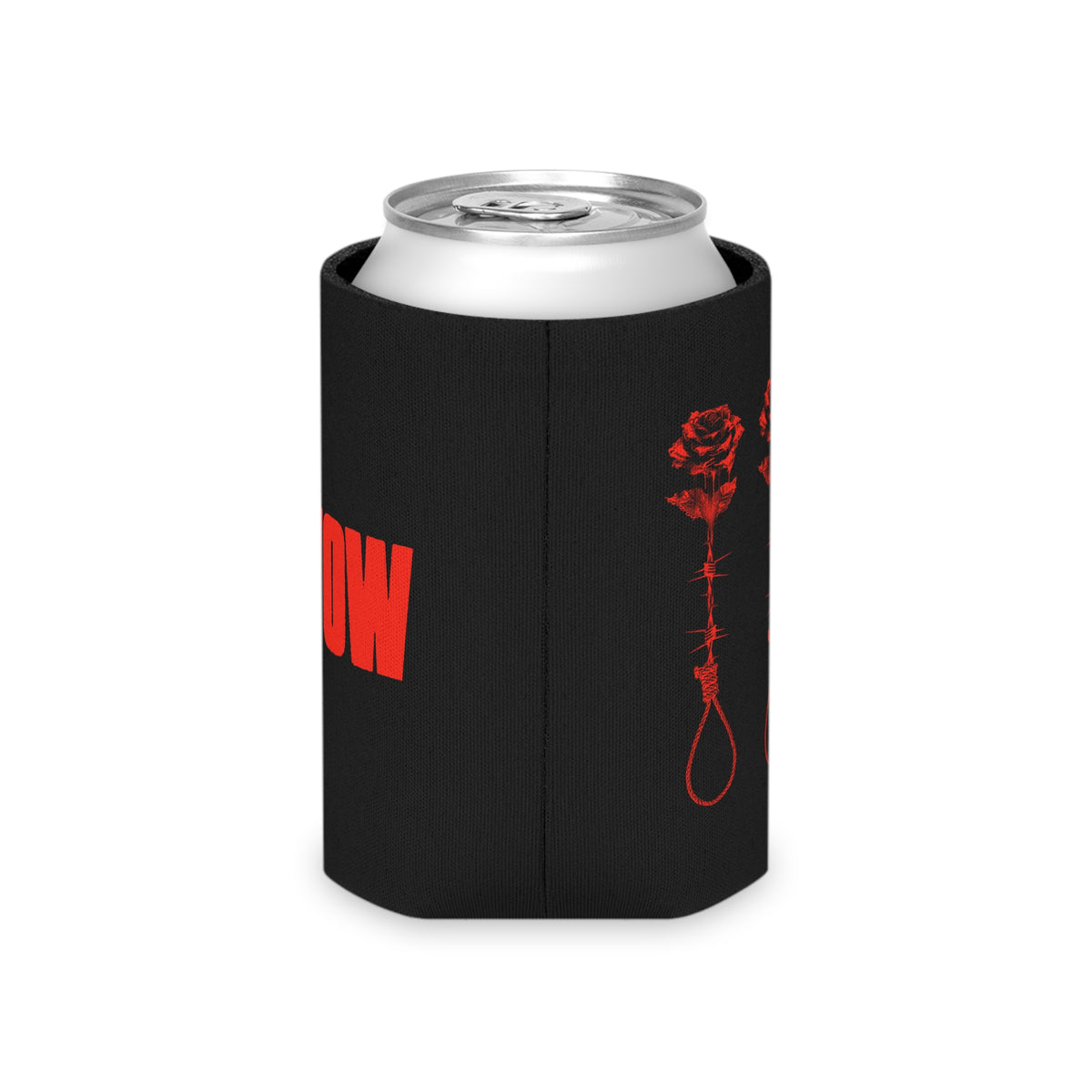 UNVOW Can Cooler — Red Rose Noose Graphic Beer Koozie